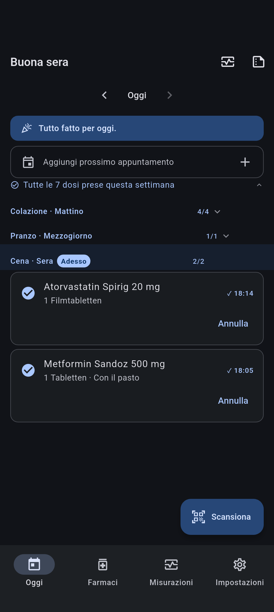 Meditag — vista odierna
